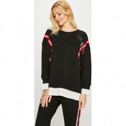 Silvian Heach - Bluza. Czarne bluzy damskie z nadrukiem marki Silvian Heach, s, z bawełny, bez kaptura. W wyprzedaży za 269,90 zł.