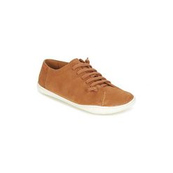 Derby Camper PEU CAMI. Pomarańczowe półbuty damskie Camper, bez wzorów, bez obcasa, bez zapięcia. Za 395,40 zł.