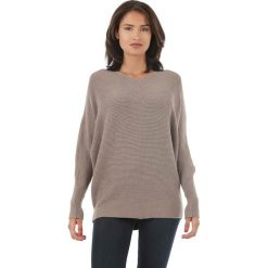 Sweter w kolorze szarobrązowym. Szare bez kategorii L'étoile du cachemire, z kaszmiru, z okrągłym kołnierzem. W wyprzedaży za 129,95 zł.