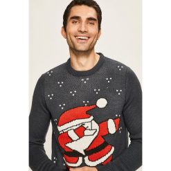 Only & Sons - Sweter. Szare swetry męskie Only & Sons, s, bez wzorów, z dzianiny, z okrągłym kołnierzem, bez kaptura. Za 129,90 zł.