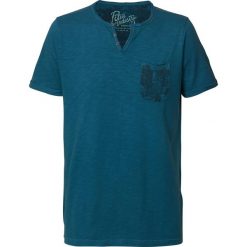 T-shirty męskie: T-shirt z dekoltem z rozcięciem, krótki rękaw