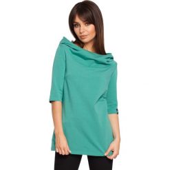 ABBY Bluza z krótkim rękawem i kapturem - zielona. Żółte bluzy damskie BE, s, bez wzorów, z krótkim rękawem, krótkie. Za 139,00 zł.