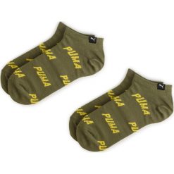 Zestaw 2 par niskich skarpet unisex PUMA - 907359 Green/Yellow 05. Zielone skarpetki damskie Puma, bez wzorów, z elastanu. Za 45,00 zł.