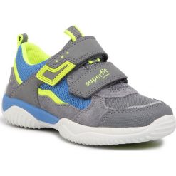 Sneakersy SUPERFIT - 6-06382-25 M Hellgrau/Gelb. Szare trampki chłopięce Superfit, bez wzorów, z zamszu, na rzepy. Za 249,00 zł.