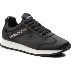 Sneakersy CALVIN KLEIN JEANS - Jill R7807 Black. Czarne półbuty damskie Calvin Klein Jeans, z jeansu. W wyprzedaży za 289,00 zł.