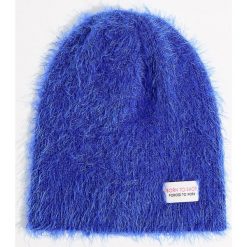 Czapka beanie z ozdobną metką - Niebieski. Niebieskie czapki damskie Mohito. Za 29,99 zł.