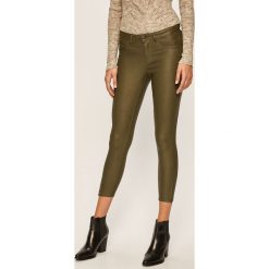 Only - Spodnie Kendell. Zielone spodnie damskie ONLY, s, z elastanu. W wyprzedaży za 89,90 zł.