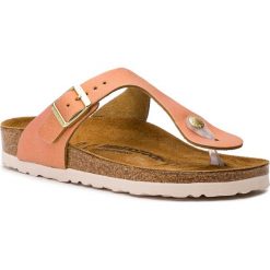 Japonki BIRKENSTOCK - Gizeh Bs 1012910 Washed Metallic Sea Copper. Pomarańczowe klapki damskie Birkenstock, bez wzorów, ze skóry, bez obcasa. W wyprzedaży za 239,00 zł.