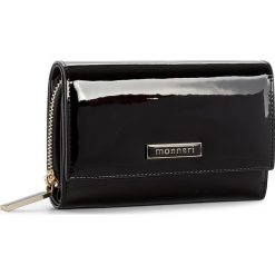 Duży Portfel Damski MONNARI - PUR1191-020 Black. Czarne portfele damskie Monnari, z lakierowanej skóry. W wyprzedaży za 129,00 zł.