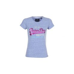 T-shirty z krótkim rękawem Superdry VINTAGE LOGO TRI FOIL. Niebieskie t-shirty damskie Superdry, xs. Za 103,20 zł.