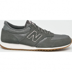 New Balance - Buty WL420GPG. Szare buty sportowe damskie New Balance, bez wzorów, ze skóry, sportowe. W wyprzedaży za 199,90 zł.
