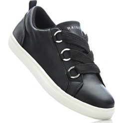 Sneakersy bonprix czarny. Czarne buty sportowe damskie bonprix. Za 69,99 zł.