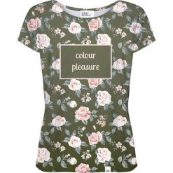 Colour Pleasure Koszulka damska CP-034 266 różowo-zielona r. M/L. Różowe t-shirty damskie marki Colour pleasure, m. Za 70,35 zł.