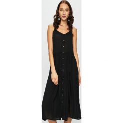 Vero Moda - Sukienka. Niebieskie sukienki damskie Vero Moda, na co dzień, s, bez wzorów, z wiskozy, casualowe, bez kołnierzyka, bez rękawów, proste. Za 129,90 zł.