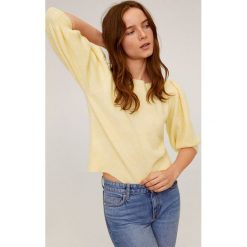 Mango - Sweter Tintin. Żółte swetry damskie Mango, s, bez wzorów, z poliesteru, bez rękawów, bez kaptura. W wyprzedaży za 69,90 zł.
