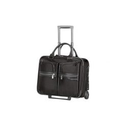 Torba na laptopa SAMSONITE GT Supreme Rolling Tote 16.4 cali Czarny. Czarne torby na laptopa Samsonite, bez wzorów, ze skóry. Za 1299,00 zł.