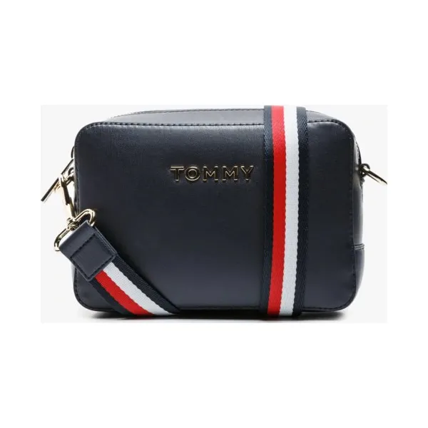 Tommy Hilfiger Torebka Iconic Tommy Crossover , granatowy, rozmiar ONE SIZE. Niebieskie torebki klasyczne damskie TOMMY HILFIGER, bez wzorów, ze skóry ekologicznej, klasyczne, na ramię, bez dodatków. Za 399,99 zł.