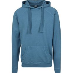Bejsbolówki męskie: Urban Classics Garment Washed Terry Hoodie Bluza z kapturem niebieski (Petrol)