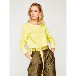 Bluza Marc O'Polo 002 4114 54079. Żółte bluzy damskie Marc O'Polo, s, bez wzorów, z bawełny, bez rękawów, bez kaptura. W wyprzedaży za 249,00 zł.