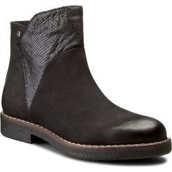 Botki NESSI - 863/O Czarny 9/Czarny 21. Czarne buty zimowe damskie Nessi, z nubiku. W wyprzedaży za 229,00 zł.