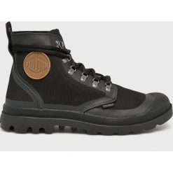 Palladium - Trampki. Czarne trampki męskie Palladium, bez wzorów, z materiału, na sznurówki. W wyprzedaży za 299,90 zł.