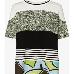 Marc Cain Sports - T-shirt damski, beżowy. Brązowe t-shirty damskie Marc Cain Sports, bez wzorów, prążkowane, bez kołnierzyka. Za 799,95 zł.