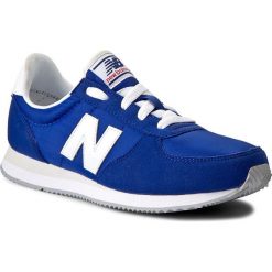 Sneakersy NEW BALANCE - KL220BLY Granatowy. Niebieskie trampki chłopięce New Balance, z materiału, na sznurówki. W wyprzedaży za 199,00 zł.