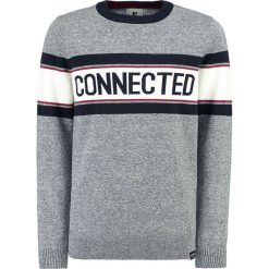 Sweter w kolorze szarym. Szare swetry chłopięce Garcia Kids, bez wzorów, z bawełny, z okrągłym kołnierzem. W wyprzedaży za 122,95 zł.