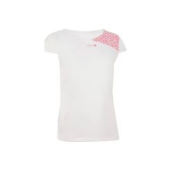 T-shirty dziewczęce: KOSZULKA SOFT 500 JR BIEL RÓŻ