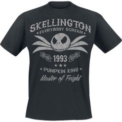 T-shirty męskie: Miasteczko Halloween Jack Skellington T-Shirt czarny