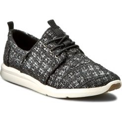 Półbuty TOMS - Del Rey Sneaker 10006277. Czarne półbuty damskie marki Toms, na co dzień, bez wzorów, z tworzywa sztucznego, bez obcasa, na płaskiej podeszwie, bez zapięcia. W wyprzedaży za 239,00 zł.