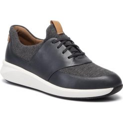 Sneakersy CLARKS - Un Rio Lace 261443344 Dark Grey. Szare półbuty damskie Clarks, ze skóry. W wyprzedaży za 329,00 zł.