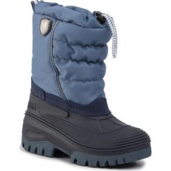 Śniegowce CMP - Kids Hanki 3Q48064K Adriatico M881. Niebieskie śniegowce chłopięce CMP, bez zapięcia. W wyprzedaży za 119,00 zł.