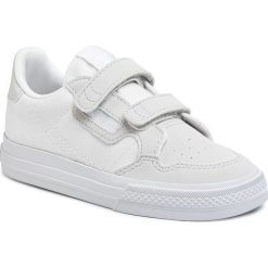 Buty adidas - Continental Vulc Cf I EG9099 Ftwwht/Ftwwht/Greone. Białe półbuty dziewczęce Adidas, na rzepy. Za 169,00 zł.