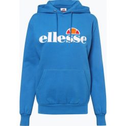 Ellesse - Damska bluza nierozpinana, niebieski. Niebieskie bluzy damskie Ellesse, m, z nadrukiem, z dresówki, bez rękawów, z kapturem. Za 99,95 zł.