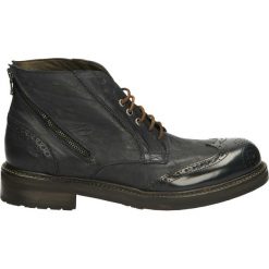 Botki męskie - 265211 P-P BL. Czarne botki męskie Venezia, z gumy. Za 299,00 zł.