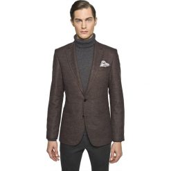 Marynarka clamart brąz regular fit. Czarne marynarki męskie Recman, m, bez wzorów. Za 599,00 zł.