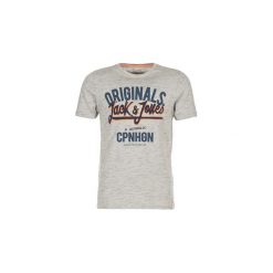 T-shirty z krótkim rękawem Jack Jones JORBORDING. Szare t-shirty męskie Jack & Jones, s, bez wzorów, bez kołnierzyka, krótkie. Za 71,20 zł.