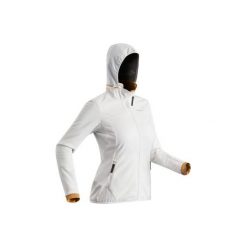 Kurtka polarowa turystyczna SH500 x-warm damska. Białe kurtki damskie QUECHUA, na zimę, l, bez wzorów, z elastanu, bez kaptura. Za 179,99 zł.
