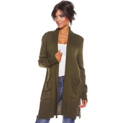 Kardigany damskie: Kardigan "Louise" w kolorze khaki