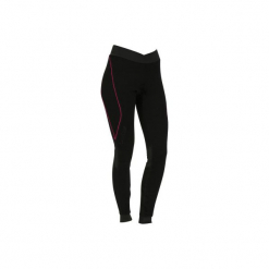 Legginsy narciarskie XWARM. Czarne legginsy marki WED'ZE, m, z materiału. W wyprzedaży za 49,99 zł.