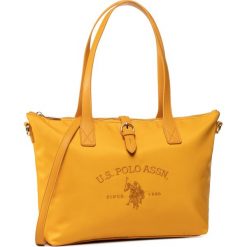 Torebka U.S. POLO ASSN. - Patterson M. Shopping Bag BEUPA0134WIP300 Yellow. Żółte torebki klasyczne damskie U.S. Polo Assn., bez wzorów, z materiału, klasyczne, na ramię, bez dodatków. Za 259,00 zł.