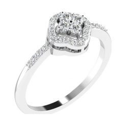 Srebrny pierścionek z kryształkami. Szare pierścionki damskie Art of Diamond & Co., srebrne. W wyprzedaży za 1134,95 zł.