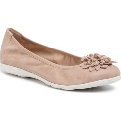Baleriny CAPRICE - 9-22157-24 Beige Pearl 425. Brązowe baleriny damskie Caprice, bez wzorów, z zamszu, klasyczne, bez obcasa. Za 229,00 zł.