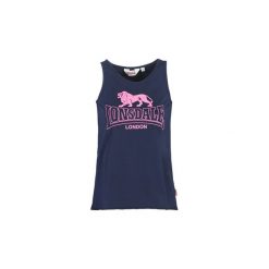 Topy na ramiączkach / T-shirty bez rękawów Lonsdale ESCOMB. Niebieskie bluzki damskie marki Lonsdale, s, bez wzorów, bez kołnierzyka, bez rękawów. Za 79,00 zł.