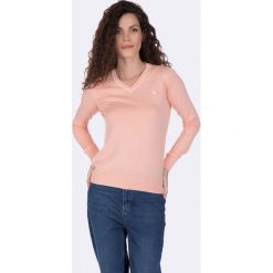 Giorgio Di Mare sweter damski XL łososiowy. Różowe swetry damskie Giorgio di Mare, xl, bez wzorów, bez rękawów, bez kaptura. Za 179,00 zł.