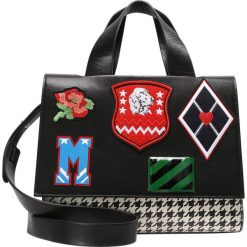 Torebki klasyczne damskie: MSGM MULTI PATCH Torebka black/white