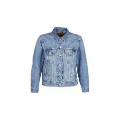 Kurtki jeansowe Levis EX-BOYFRIEND TRUCKER. Niebieskie kurtki damskie marki Levi's®, s, bez wzorów, z jeansu, bez kaptura. Za 479,00 zł.