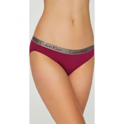 Calvin Klein Underwear - Slipy. Niebieskie majtki damskie Calvin Klein Underwear, s, z elastanu. W wyprzedaży za 49,90 zł.