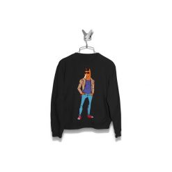 Bluza Elegant BoJack Męska. Czarne bluzy damskie Failfake, s, bez wzorów, bez kołnierzyka, bez rękawów, bez kaptura. Za 170,00 zł.